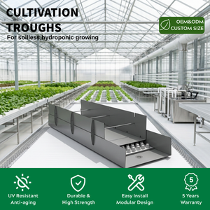 Grande serre de pépinière pour culture de plantes, bac hydroponique <span class=keywords><strong>en</strong></span> PP, usage commercial et domestique, culture <span class=keywords><strong>en</strong></span> intérieur sans terre pour <span class=keywords><strong>fraises</strong></span> - Product Image 1