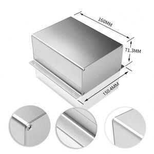 Wall Mounted Aluminum Alloy Electrical Junction Box Custom Anodized Profile IP54 Rated OEM/ODM Power Inverter <b>Enclosure</b> - Product Image 6