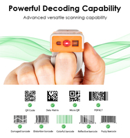 Escáner de Código de Barras de Anillo Manos Libres T3 2D, Lector de Códigos QR Inalámbrico para Dedo, CMOS IP65 Resistente, para Almacén