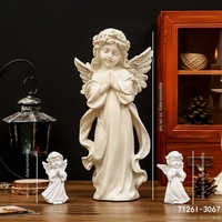 Ornements d'Ange Rétro Européens, Statues en Résine et Plâtre Américaines, Sculptures de Petits Anges, Décorations de Bureau Françaises, Accessoires