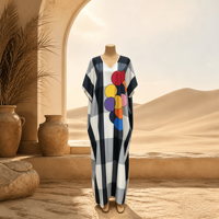 Robe longue de luxe élégante grande taille en coton Ankara pour femme africaine, style boubou kaftan, idéale pour l'été, les fêtes, le streetwear et les clubs