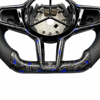 Volant de direction en fibre de carbone avec LED pour véhicules BMW F10 F30 F31 F32 F20 E92 E60 X6 E71 X5 E70 M3 M4 M6