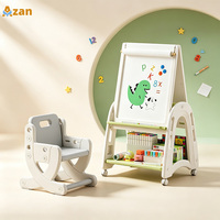 Chevalet de dessin double face pour enfants, tableau blanc magnétique et tableau noir réglable en hauteur, OEM ODM, vente en gros