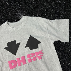 T-shirt Homme Col Rond en Coton Tricoté 100% de Haute Qualité, Style Streetwear Vintage Luxe, Coupe Oversize, Grammage 220 g/m², Personnalisable avec Lettres 3D - Product Image 2