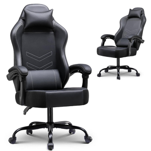 Chaise de jeu ergonomique en cuir PU à prix de gros, pivotante et colorée, en promotion - Product Image 1