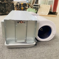Unit Fan Coil Tersembunyi Horizontal 4 Baris 55dB Kebisingan Rendah CE ISO UL Sistem Pendingin Presisi HVAC untuk Ruang Bersih Rumah Sakit