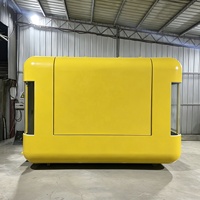 Camionnette alimentaire en aluminium sur mesure de 3 m/9,84 pi, remorque de concession avec double essieu tandem pour pizza, bonbons, grillades, certifiée ISO9001