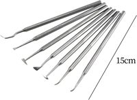 LISI Professional 7pcs Set d'outils pour la poterie à modeler pour la céramique, l'argile et la cire pour le bricolage.