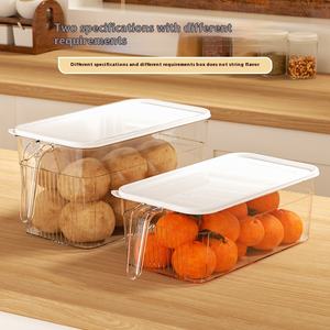 กล่องเก็บอาหารพลาสติกใสสีขาวทันสมัย พร้อมฝาปิดและหูจับ ผลิตด้วยวิธีฉีดขึ้นรูป สำหรับเก็บผักผลไม้ในตู้เย็น - Product Image 5