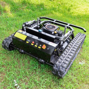 Tondeuse à gazon industrielle sans fil télécommandée sur chenilles 15HP 450CC 4 temps à essence, débroussailleuse pour pentes réglable 20-180mm - Product Image 2