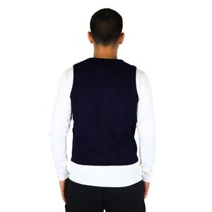 Gilet pour homme Take Two Uomo UTA6407 Blu, veste en tricot bleu marine, tenue formelle - Product Image 2