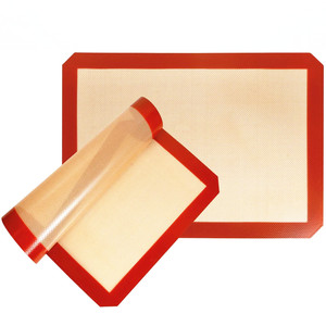 Silicone <span class=keywords><strong>Baking</strong></span> <span class=keywords><strong>Mat</strong></span> tái sử dụng Silicone sợi thủy tinh <span class=keywords><strong>Baking</strong></span> <span class=keywords><strong>Mat</strong></span> không dính thực phẩm an toàn Silicone thảm để nướng - Product Image 1