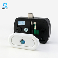 Serrure de meuble intelligente à empreinte digitale avec poignée, verrou électronique pour tiroir de meuble en bois, réponse rapide, alimentation Type C
