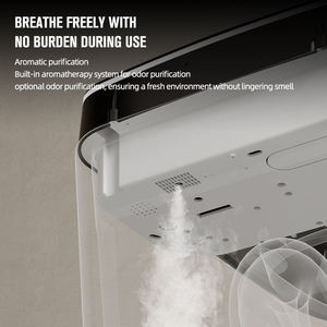Nouvelle conception de toilette intelligente noire avec chauffage en céramique, contrôle électronique automatique et fonction WC. - Product Image 4