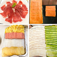 Trancheuse à viande commerciale avec corps en acier inoxydable de qualité alimentaire et conception facile à nettoyer pour les cuisines de restaurants et les charcuteries
