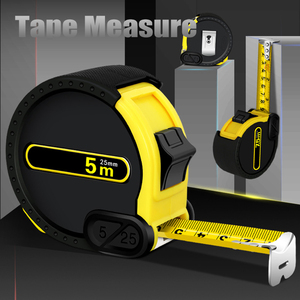 Ruban à mesurer professionnel rétractable de haute qualité avec lame en acier au carbone flexible, haute rectitude, mesure métrique - Product Image 4