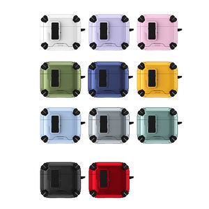 Serrure sécurisée avec porte-clés support de béquille étui pour écouteurs pour <span class=keywords><strong>AirPods</strong></span> Pro 2/<span class=keywords><strong>AirPods</strong></span> 4 housse antichoc étuis pour écouteurs - Product Image 6