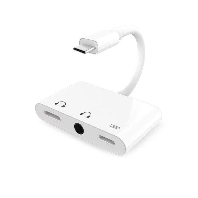 Dropshipping Factory Price Gaming Type USB C Headphone Jack Adapter With Dual Audio Suit for Iphone