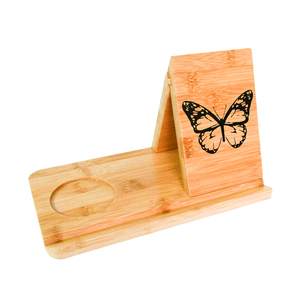 Pequeño soporte de madera triangular <span class=keywords><strong>para</strong></span> <span class=keywords><strong>libros</strong></span> con portavasos <span class=keywords><strong>para</strong></span> <span class=keywords><strong>leer</strong></span> <span class=keywords><strong>en</strong></span> <span class=keywords><strong>el</strong></span> escritorio, muebles <span class=keywords><strong>para</strong></span> <span class=keywords><strong>el</strong></span> hogar o la escuela, uso de ropa de cama - Product Image 2