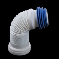 Tuyau d'évacuation flexible en plastique pour climatiseur, connecteur de toilette, extension de gouttière de salle de bain de 5 pouces