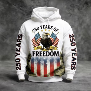 Sweat-shirt à capuche pour homme 100% coton, manches régulières, poche imprimée, respirant, tricoté, vêtement décontracté - Product Image 2