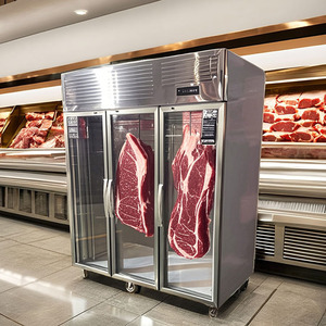 1.8m Brazil thép không gỉ trắng tủ lạnh thịt tươi nhiệt độ đơn Máy làm lạnh thịt và tủ đông - Product Image 6