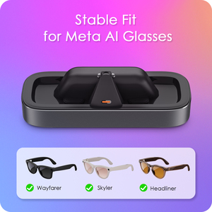 เครื่องชาร์จแว่นตาแบบเร็วพร้อมไฟ LED แสดงสถานะสำหรับ <span class=keywords><strong>Oakley</strong></span> & Meta ray-BAN สำหรับ Wayfarer skyler & headliner - Product Image 3