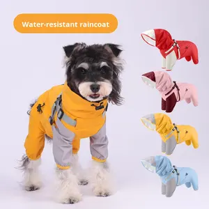 เสื้อแจ็คเก็ตสุนัขสำหรับลูกสุนัข แบบสี่ขา กันลม มีฮู้ดถอดได้ สำหรับกิจกรรมกลางแจ้ง ชั้นเดียว ใส่ได้ทุกฤดู สไตล์ลำลอง - Product Image 2