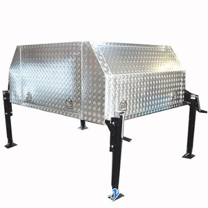 Boîte à outils de ramassage en <span class=keywords><strong>aluminium</strong></span> de vente directe du fabricant personnalisée double Cab1800(<span class=keywords><strong>L</strong></span>)x1780(W)x860(H) plateau en <span class=keywords><strong>aluminium</strong></span> auvent en alliage - Product Image 1