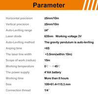 Niveau laser 360° auto-nivelant, niveau laser de construction certifié CE FCC ROHS, marquage personnalisé, outil de mesure haute précision