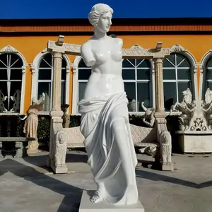 Custom Hand Carve Stone Greek Sculpture Natural Stone Venus Statue White Marble Venus Sculpture