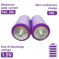 Baterai Lithium Ion Silinder ULi LTO 60138 2.3V 30ah untuk Audio Mobil dan Video Mobil