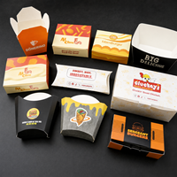 Fabricant de boîtes en papier jetables pour emballages de repas (hamburger, poulet frit, frites) avec logo personnalisé OEM pour les chaînes de cafés