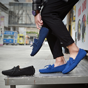 Mocassins Personnalisés en Daim de Vache pour Homme, Grandes Pointures 38-49, à Enfiler, Respirants, Style Chaussures <span class=keywords><strong>Bateau</strong></span> de Conduite pour l'Hiver - Product Image 2