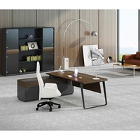 Bureau de direction multifonctionnel extensible en bois de style moderne SOHO pour la maison et le bureau