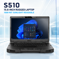 Ordinateur portable robuste Getac S510 15,6 pouces 1000 Nits lisible en plein soleil Intel Core Ultra pour inspection extérieure
