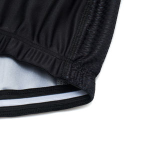 Maillot de cyclisme imprimé rayures abeilles noir et jaune, manches courtes en mesh, fermeture éclair intégrale avec poches arrière, texte et logo personnalisés, séchage rapide - Product Image 6