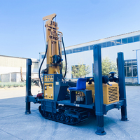Machine de forage de puits d'eau pneumatique DTH montée sur chenilles de type compact