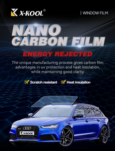 Film teinté pour vitres de voiture <span class=keywords><strong>Solax</strong></span> Brand Nano Carbon Cs Series Custom UVR99% anti-rayures ultra-transparent avec garantie de 5 ans - Product Image 4