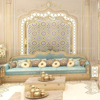 Canapé arabe en forme de U Ensemble de canapés arabes classiques Meubles Majlis Canapé arabe de luxe Majlis