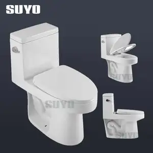 UPC/CUPC Kamar Mandi Keramik, Perangkap Siphonik 305 Mm 12 Inci Amerika Satu Bagian Memanjang Lemari Air Toilet