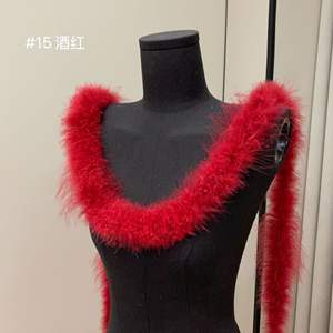 Suministro de fábrica colorido pavo marabú pluma Boa <span class=keywords><strong>plumas</strong></span> blancas para vestidos de fiesta ropa zapatos sombreros Decoración - Product Image 5