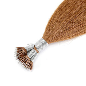 Самые продаваемые двойные европейские волосы с выровненной кутикулой Омбре нанокольца для наращивания волос - Product Image 4