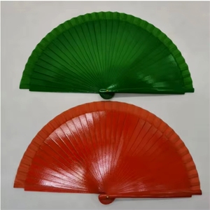 พัดไม้ไผ่ทำมือแบบคลาสสิก สีพื้นเรียบง่าย พร้อมลายพิมพ์สวยงาม - Product Image 1