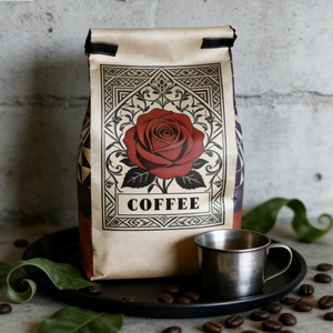 ถุงบรรจุภัณฑ์กาแฟคุณภาพสูงแบบกำหนดเอง รีไซเคิลได้ เป็นมิตรกับสิ่งแวดล้อม ขนาด 250 กรัม ก้นแบน พร้อมซิปและวาล์ว ถุงพลาสติก - Product Image 2
