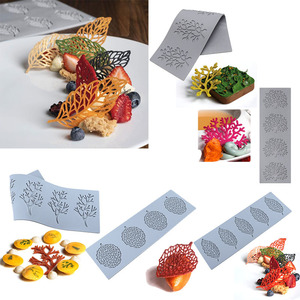 Corail Branches Feuilles Dentelle Pad Diy <span class=keywords><strong>Chocolat</strong></span> Décoration Ustensiles De Cuisson Ustensiles De Cuisine Moule Décoration Outils Silicone Gâteau Moule Pour Gâteau - Product Image 2