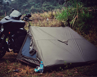Tente de moto personnalisée pour 1 personne, légère, sans poteaux, imperméable, en nylon Ripstop, portable, compacte, sans poteaux, pour motards, camping