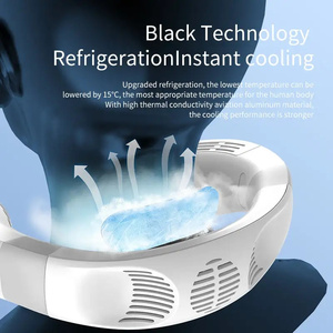 เครื่องปรับอากาศแบบห้อยคอ4400มิลลิแอมป์ต่อชั่วโมงระบายความร้อนอย่างรวดเร็วสาม<span class=keywords><strong>เป่า</strong></span>ลมเซมิคอนดักเตอร์ทำความเย็นรถยนต์ใช้ในครัวเรือนพัดลมแบตเตอรี่ - Product Image 4