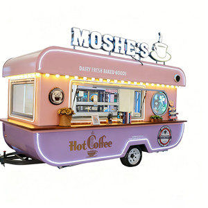 Chariots de restauration mobiles adaptés à une utilisation en extérieur, chariots de restauration en acier inoxydable, remorques de vente mobiles, idéales pour la vente de restauration rapide. - Product Image 1
