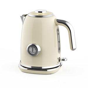 Bouilloire Électrique Sans Fil Vintage pour Cuisine Domestique 1,7 L avec Thermomètre Mécanique, Indicateur de Niveau d'Eau Transparent et Protection Anti-Ébullition à Sec en Acier Inoxydable - Product Image 1